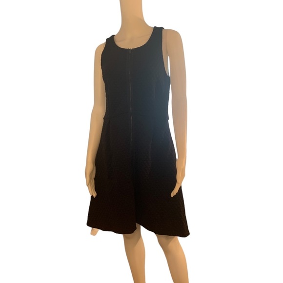 Anthropologie Leifsdottir Sleeveless zip black dress Size 10 - Picture 6 of 11